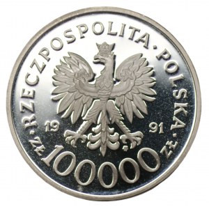 100 000 złotych 1991 MJR Hubal