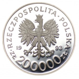 200 000 złotych 1993 750. Rocznica Nadania Praw Miejskich Szczecinowi
