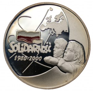 10 złotych 2000 20-lecie NSZZ Solidarność