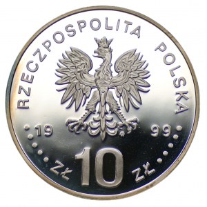 10 złotych 1999 600-lecie Akademii Krakowskiej + folder emisyjny