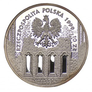 10 złotych 1999 500. Rocznica Urodzin Jana Łaskiego + folder emisyjny