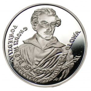 10 złotych 1999 150. Rocznica Śmierci J.Słowackiego + folder emisyjny