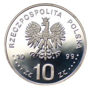 10 złotych 1999 Władysław IV Waza - popiersie