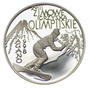 10 złotych 1998 Nagano 1998 + folder emisyjny