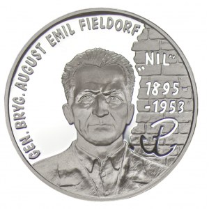 10 złotych 1998 Gen. August Emil Fieldorf - Nil + folder emisyjny