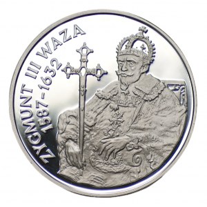 10 złotych 1998 Zygmunt III Waza - półpostać + folder emisyjny