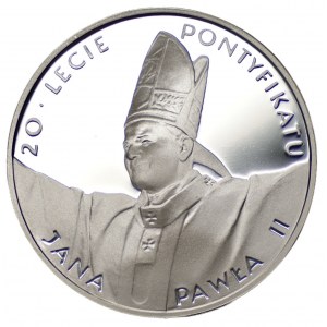 10 złotych 1998 20-lecie Pontyfikatu Jana Pawła II + folder emisyjny