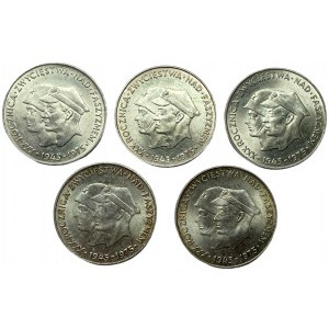 200 złotych 1975 XXX Rocznica Zwycięstwa nad Faszyzmem - 5 sztuk