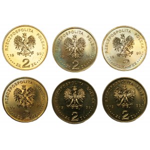 2 złote 1999 150. Rocznica Śmierci J.Słowackiego - 6 sztuk