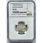 2 złote 1936 Żaglowiec - NGC AU 58