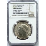 10 złotych 1933 - Głowa kobiety - NGC UNC Details