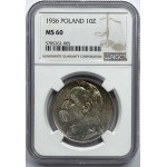 10 złotych 1936 - Józef Piłsudski - NGC MS60