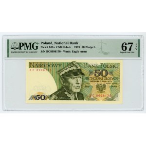 50 złotych 1975 - seria BC - PMG 67 EPQ