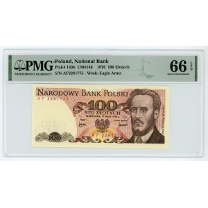 100 złotych 1976 - seria AF - PMG 66 EPQ