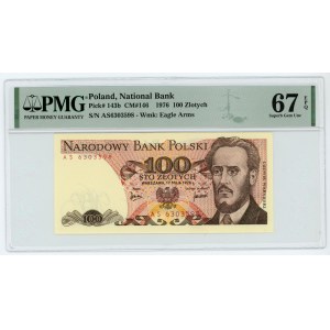 100 złotych 1976 - seria AS - PMG 67 EPQ