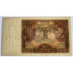 100 złotych 1934 - seria C.J. - PMG 64