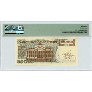 50.000 złotych 1989 - seria A - PIERWSZA - PMG 64