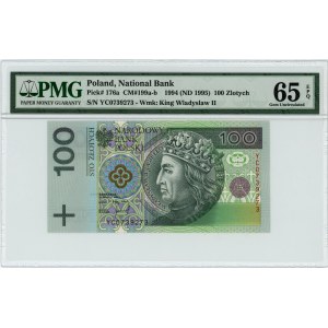 100 złotych 1994 - seria YC - PMG 65 EPQ