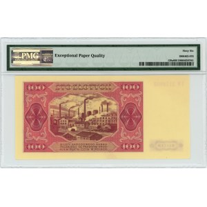 100 złotych 1948 - seria IW - RZADKA - PMG 66 EPQ