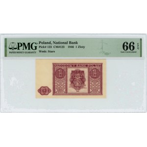 1 złoty 1946 - PMG 66 EPQ