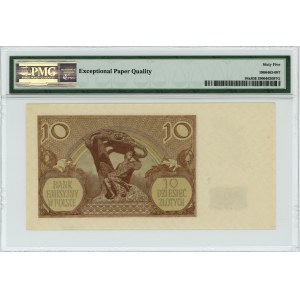 10 złotych 1940 - seria M - London Counterfeit - PMG 65 EPQ