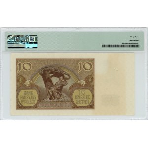 10 złotych 1940 - seria N - London Counterfeit - PMG 64