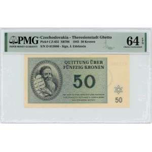 Czechosłowacja (Getto Terezin) - 50 koron 1943 - PMG 64 EPQ