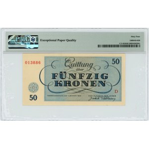 Czechosłowacja (Getto Terezin) - 50 koron 1943 - PMG 64 EPQ