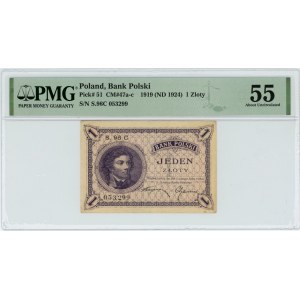 1 złoty 1919 - S. 96 C - PMG 55