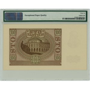100 złotych 1940 - Fałszerstwo ZWZ - seria B - PMG 66 EPQ