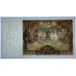 100 złotych 1932 - Ser. AY. - dodatkowy znak wodny +X+ - PMG 63