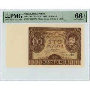 100 złotych 1934 - seria CP. - PMG 66 EPQ
