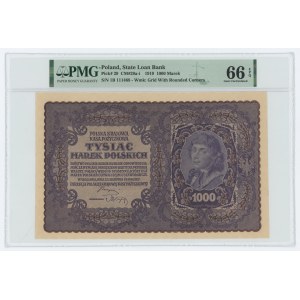 1000 marek 1919 - I Serja B - PMG 66 EPQ