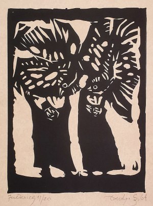 Jerzy Duda Gracz (1941 - 2004), Przebierańcy - Judaica, 1964