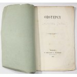 Julian Kłaczko Odstępcy [I wydanie, Paryż 1860, druk emigracyjny]