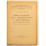Antoni Korcik Teoria sylogizmu zdań asertorycznych u Arystotelesa [1948]
