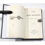 Adam Mickiewicz Pisma t. III - Dziady - pierwszwe pełne wydanie [Paryż 1860]