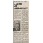 Antoni Słonimski Gwałt na melpomenie [nakład skonfiskowany, wydanie I]