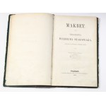 William Shakespeare Macbeth [Poznan 1857, Shakespeare].