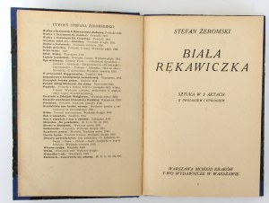 Stefan Żeromski Biała rękawiczka [I wydanie, 1921]