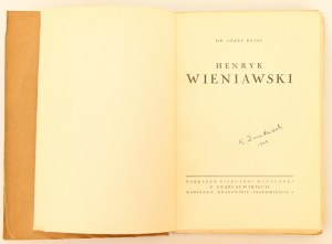 Józef Reiss Henryk Wieniawski [1931]