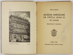 MĘKICKI Rudolf - King John III National Museum in Lviv. Guide to the collections. Lviv 1936. Nakł. Gmina m....