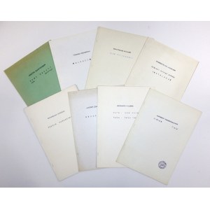Potocka Gallery. Collection of 8 exhibition catalogs from 1990-2000.