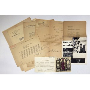 K. SRZEDNICKI. Archivy týkající se umělce. 1946-1964.
