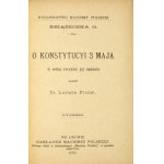 FINKEL Ludwik - O Konstytucyi 3 Maja w setną rocznicę jej nadania. (Z 6 rycinami). Lwów 1891. Nakł....