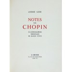 GIDE A. - Notes sur Chopin. With 10 lithographs by M. Viton.