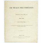 [GROTTGER Artur] - Im Thale der Thränen. [„Wojna” (Padół łez)]. Erklärende Worte von Hans Max....