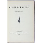 KULTURA i nauka. Praca zbiorowa. Warszawa 1937. Wyd. Kasy im. Mianowskiego. 8, s. [8], 282. opr. psk. złoc....