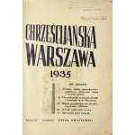 CHRZEŚCIJAŃSKA Warszawa 1935. Księga adresowa.