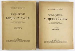 LASOCKI Wacław - Wspomnienia z mojego życia. Przygotowali do druku Michał Janik i Feliks Kopera. T. 1-2....